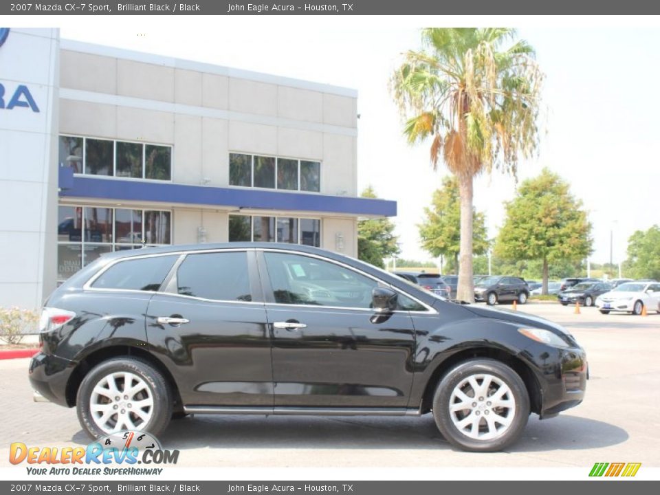 2007 Mazda CX-7 Sport Brilliant Black / Black Photo #4