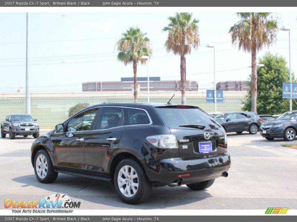 2007 Mazda CX-7 Sport Brilliant Black / Black Photo #5