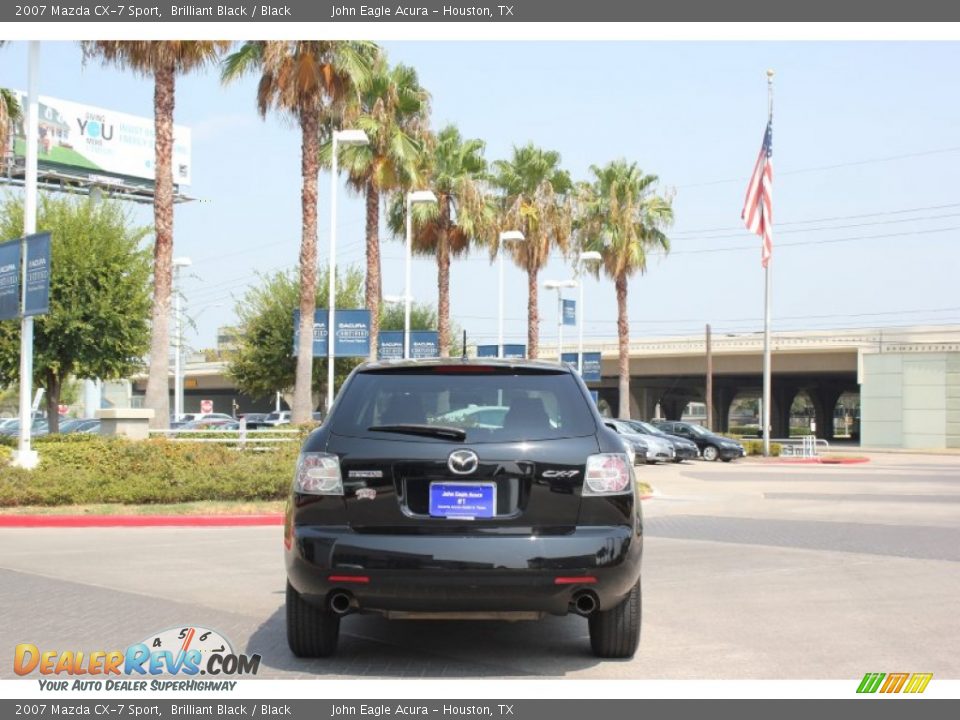 2007 Mazda CX-7 Sport Brilliant Black / Black Photo #6