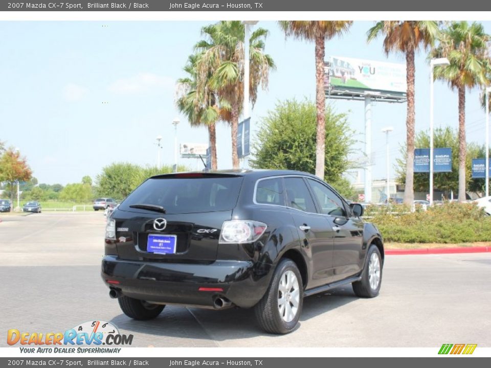 2007 Mazda CX-7 Sport Brilliant Black / Black Photo #7