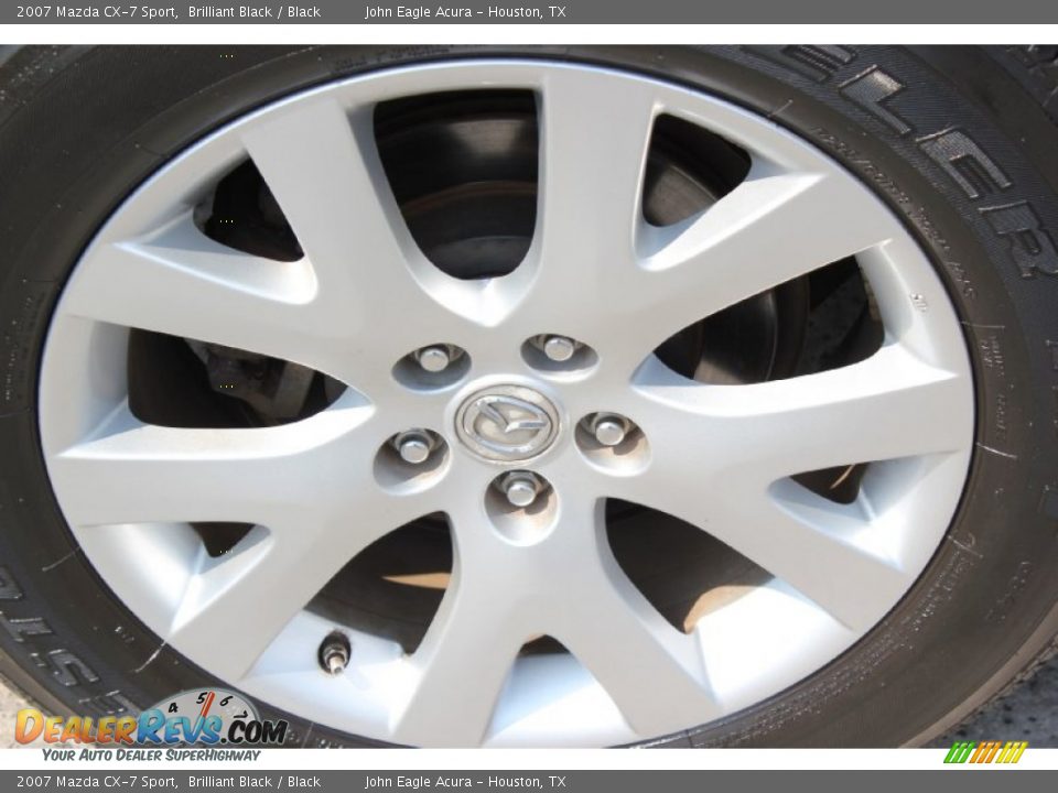 2007 Mazda CX-7 Sport Brilliant Black / Black Photo #9