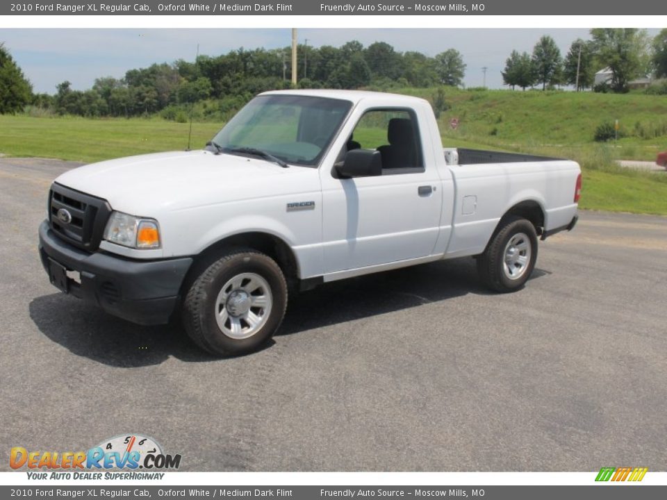 2010 Ford Ranger XL Regular Cab Oxford White / Medium Dark Flint Photo #9