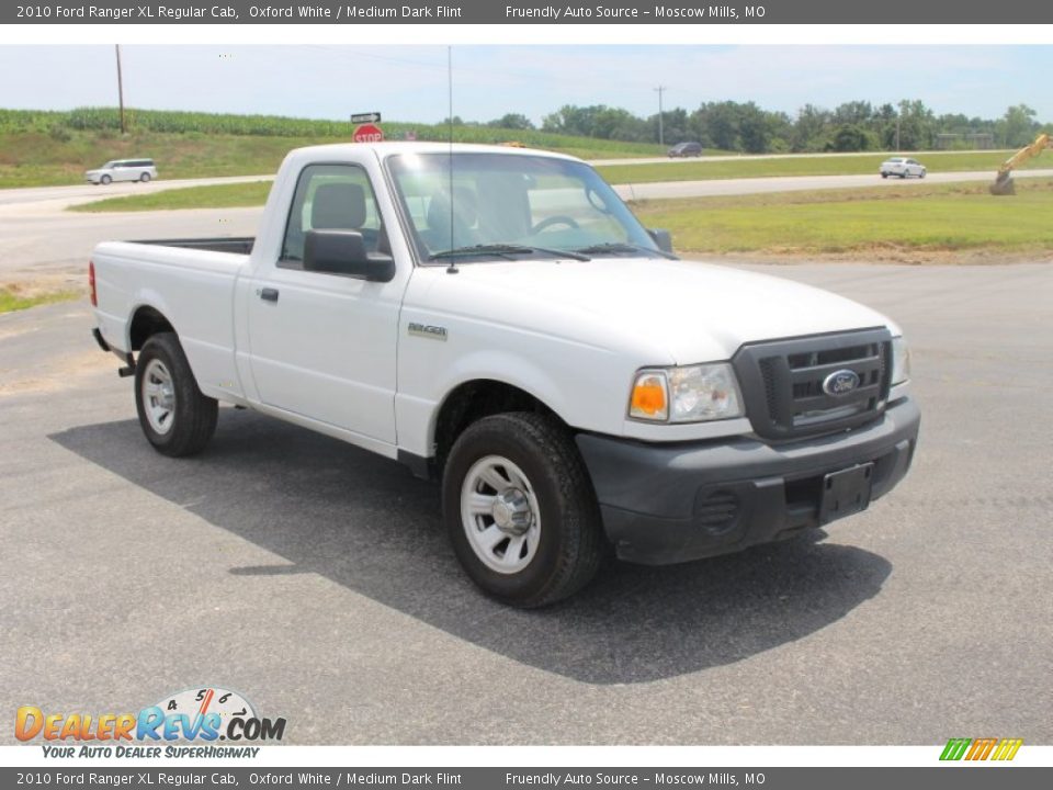 2010 Ford Ranger XL Regular Cab Oxford White / Medium Dark Flint Photo #12