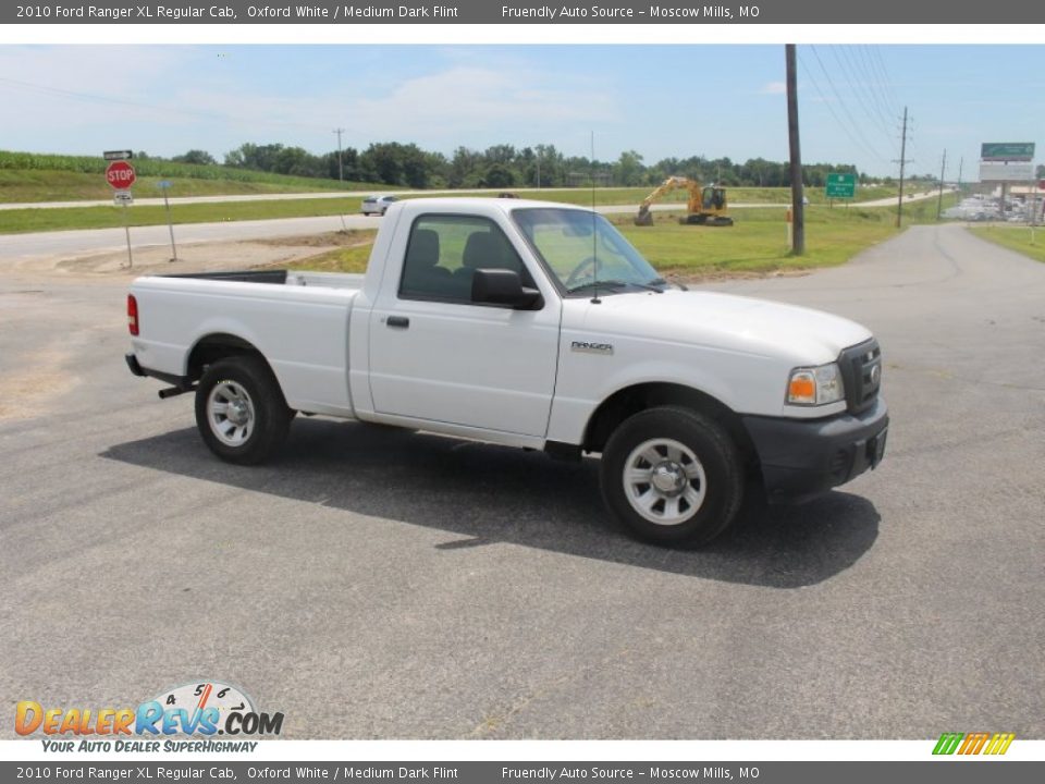 2010 Ford Ranger XL Regular Cab Oxford White / Medium Dark Flint Photo #13