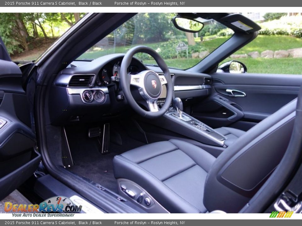 Black Interior - 2015 Porsche 911 Carrera S Cabriolet Photo #11