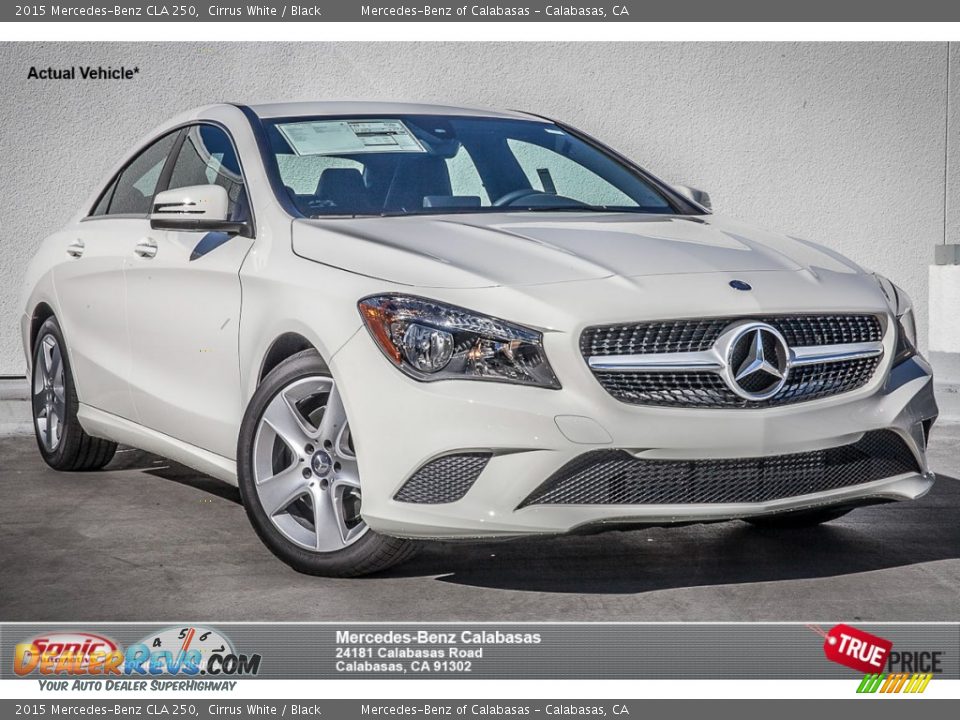 2015 Mercedes-Benz CLA 250 Cirrus White / Black Photo #1