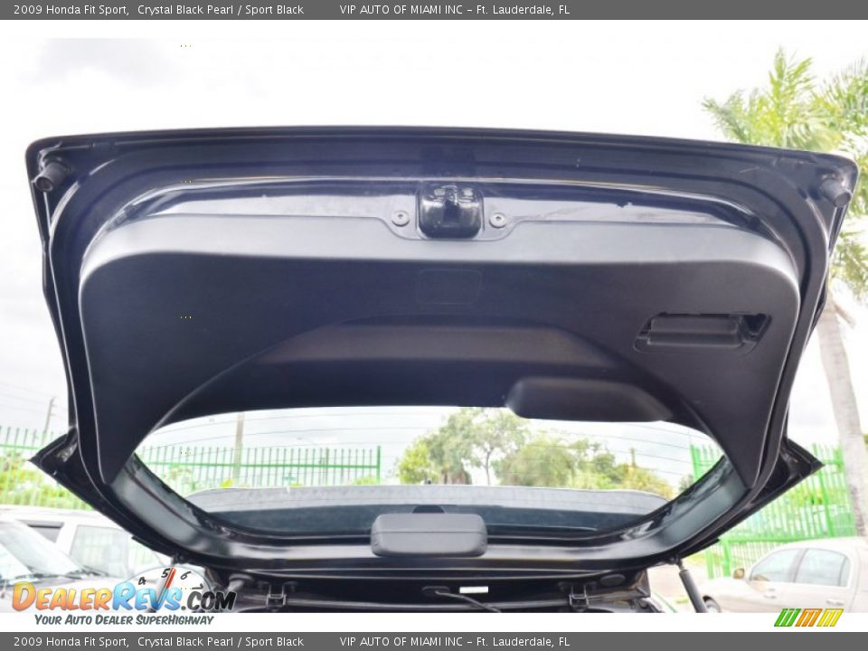 2009 Honda Fit Sport Crystal Black Pearl / Sport Black Photo #12