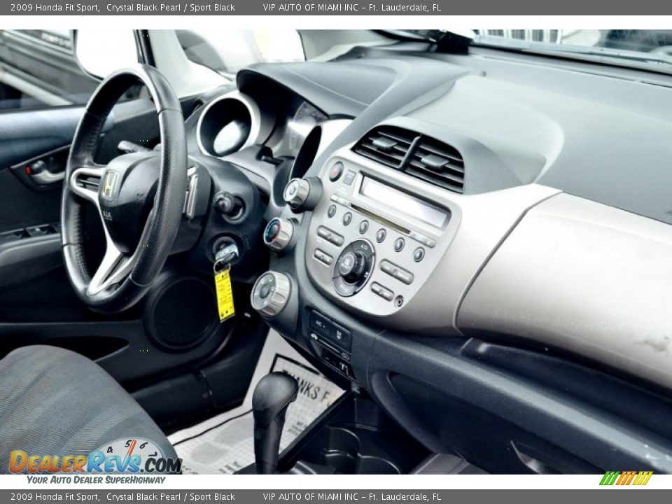 2009 Honda Fit Sport Crystal Black Pearl / Sport Black Photo #22