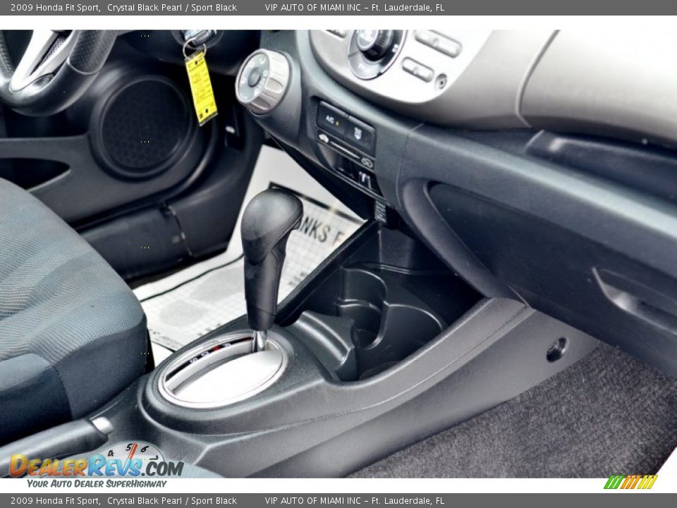 2009 Honda Fit Sport Crystal Black Pearl / Sport Black Photo #23