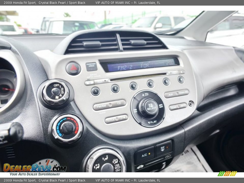 2009 Honda Fit Sport Crystal Black Pearl / Sport Black Photo #30