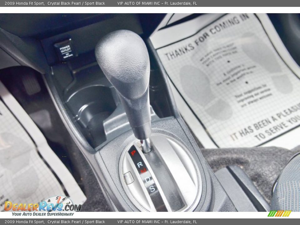 2009 Honda Fit Sport Crystal Black Pearl / Sport Black Photo #32