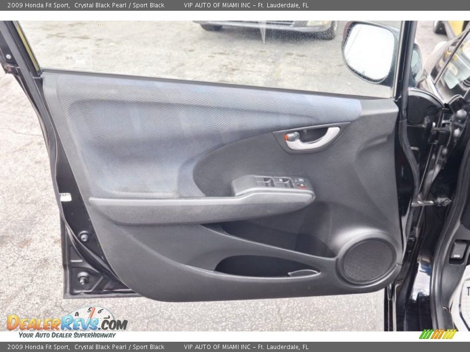 2009 Honda Fit Sport Crystal Black Pearl / Sport Black Photo #33