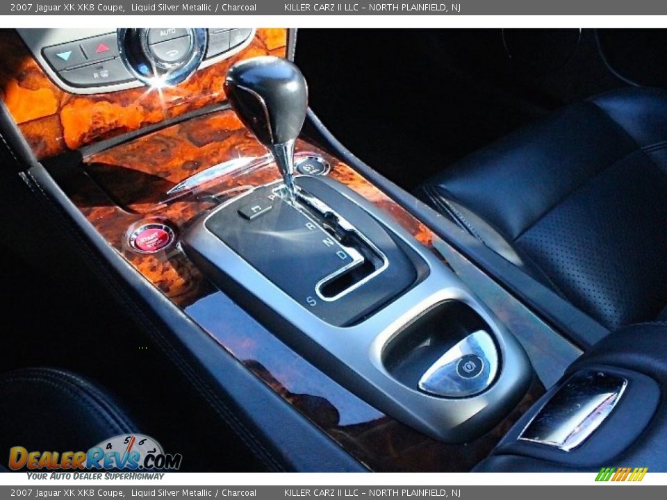 2007 Jaguar XK XK8 Coupe Liquid Silver Metallic / Charcoal Photo #21