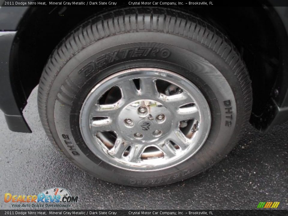 2011 Dodge Nitro Heat Mineral Gray Metallic / Dark Slate Gray Photo #16