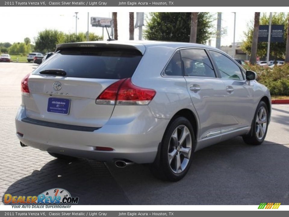 2011 Toyota Venza V6 Classic Silver Metallic / Light Gray Photo #7