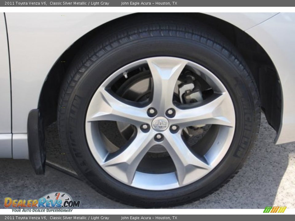 2011 Toyota Venza V6 Classic Silver Metallic / Light Gray Photo #10