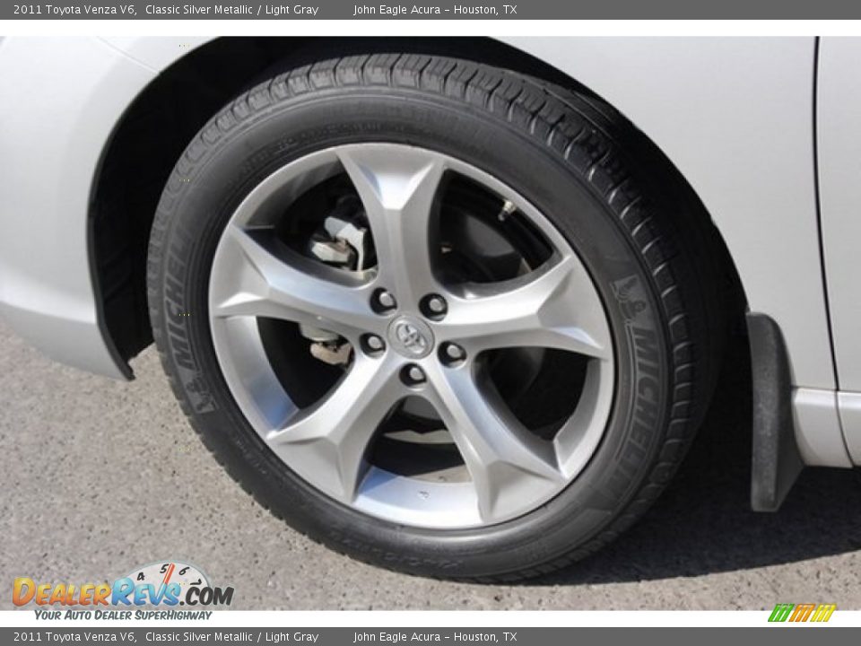 2011 Toyota Venza V6 Classic Silver Metallic / Light Gray Photo #12