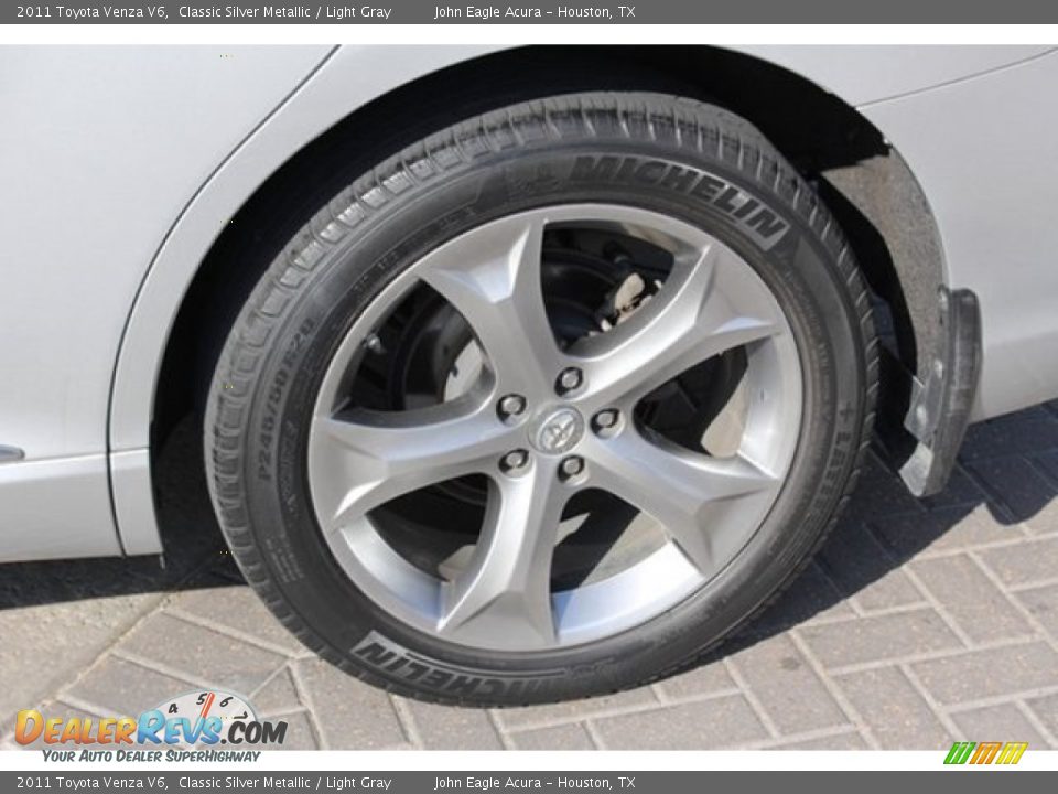 2011 Toyota Venza V6 Classic Silver Metallic / Light Gray Photo #13