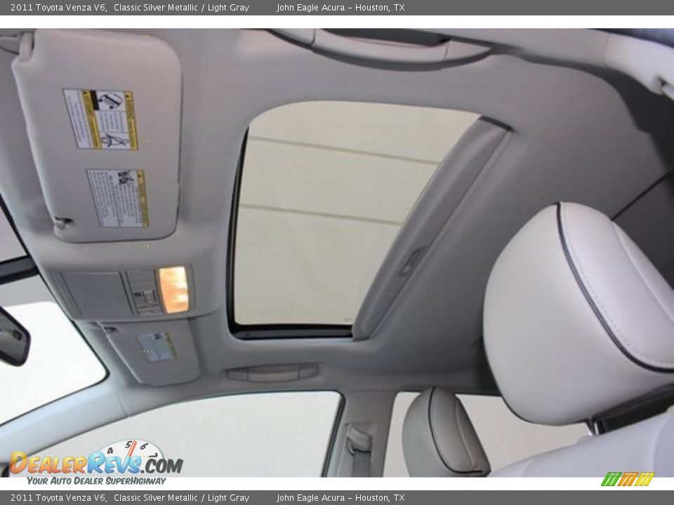2011 Toyota Venza V6 Classic Silver Metallic / Light Gray Photo #16
