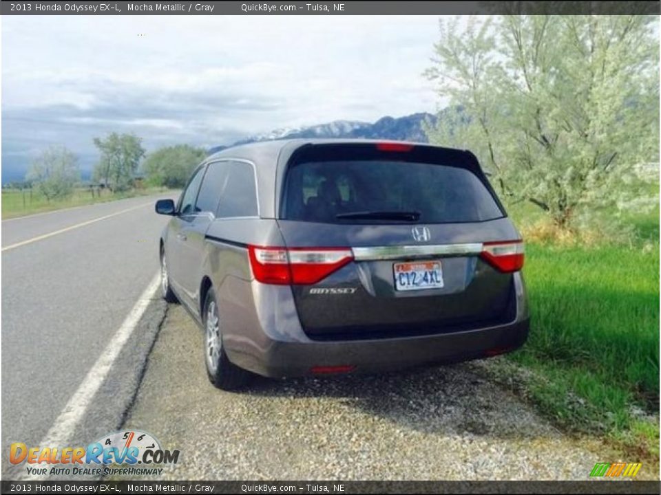 2013 Honda Odyssey EX-L Mocha Metallic / Gray Photo #8