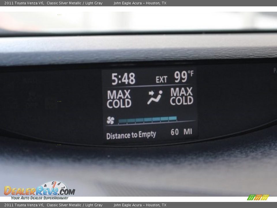2011 Toyota Venza V6 Classic Silver Metallic / Light Gray Photo #33
