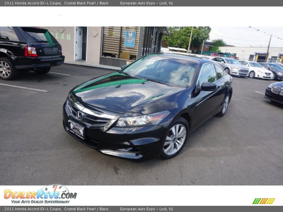 2011 Honda Accord EX-L Coupe Crystal Black Pearl / Black Photo #1