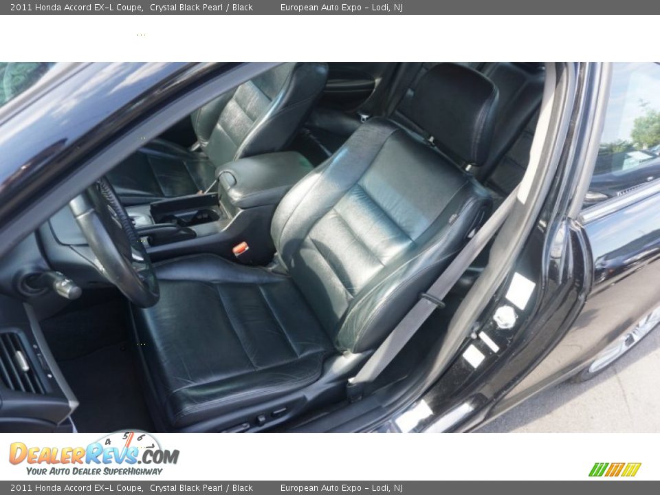 2011 Honda Accord EX-L Coupe Crystal Black Pearl / Black Photo #6
