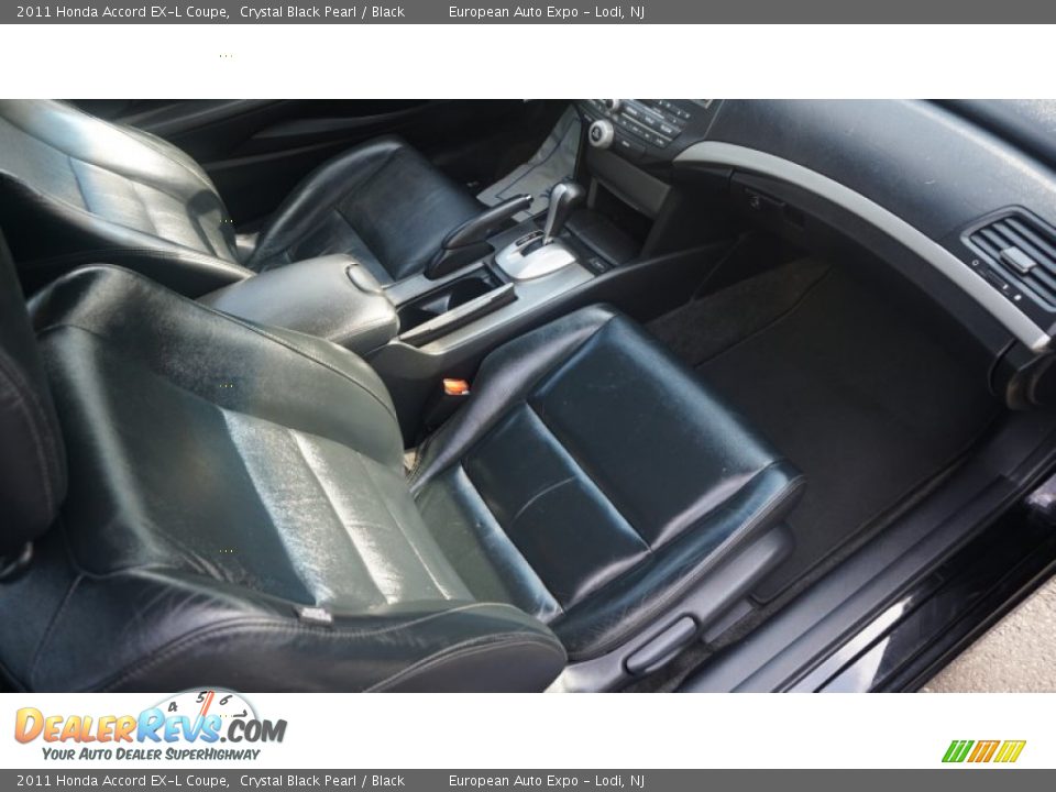 2011 Honda Accord EX-L Coupe Crystal Black Pearl / Black Photo #7