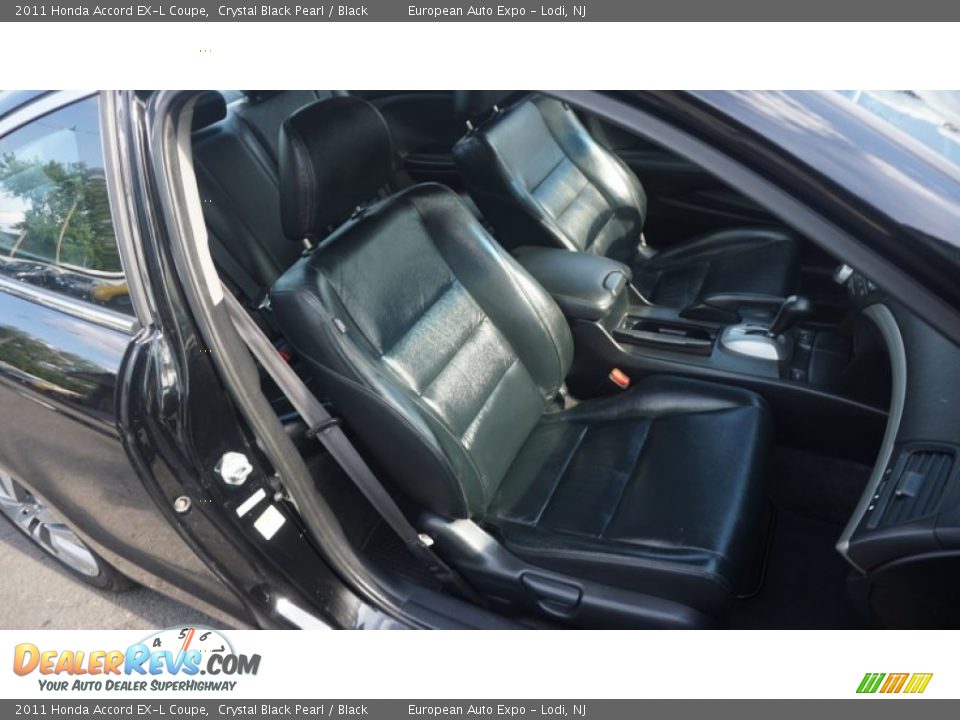 2011 Honda Accord EX-L Coupe Crystal Black Pearl / Black Photo #8