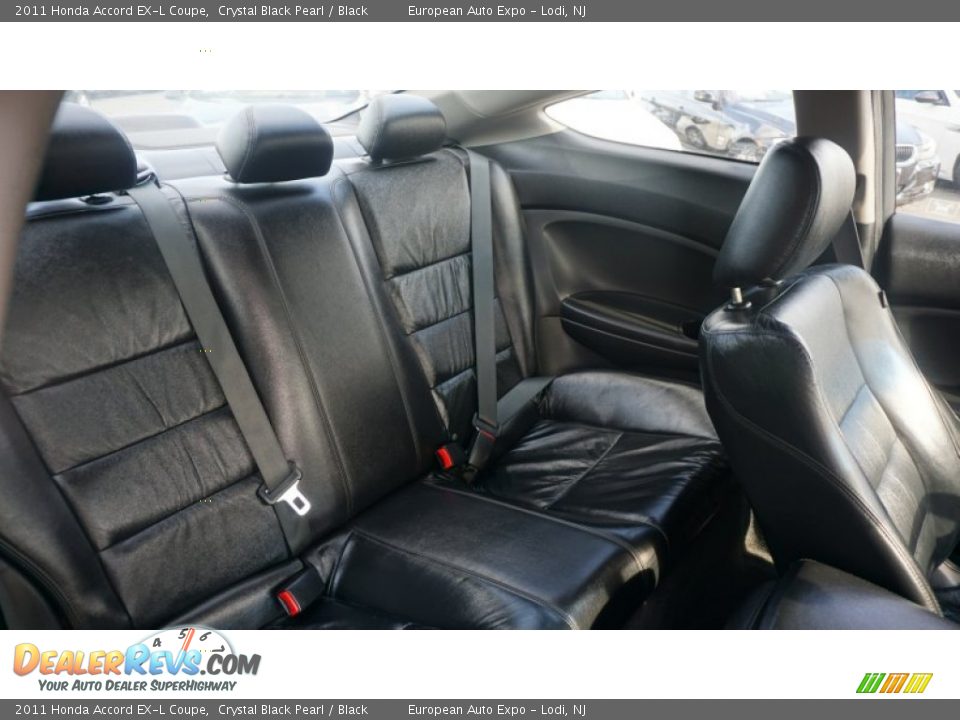2011 Honda Accord EX-L Coupe Crystal Black Pearl / Black Photo #9