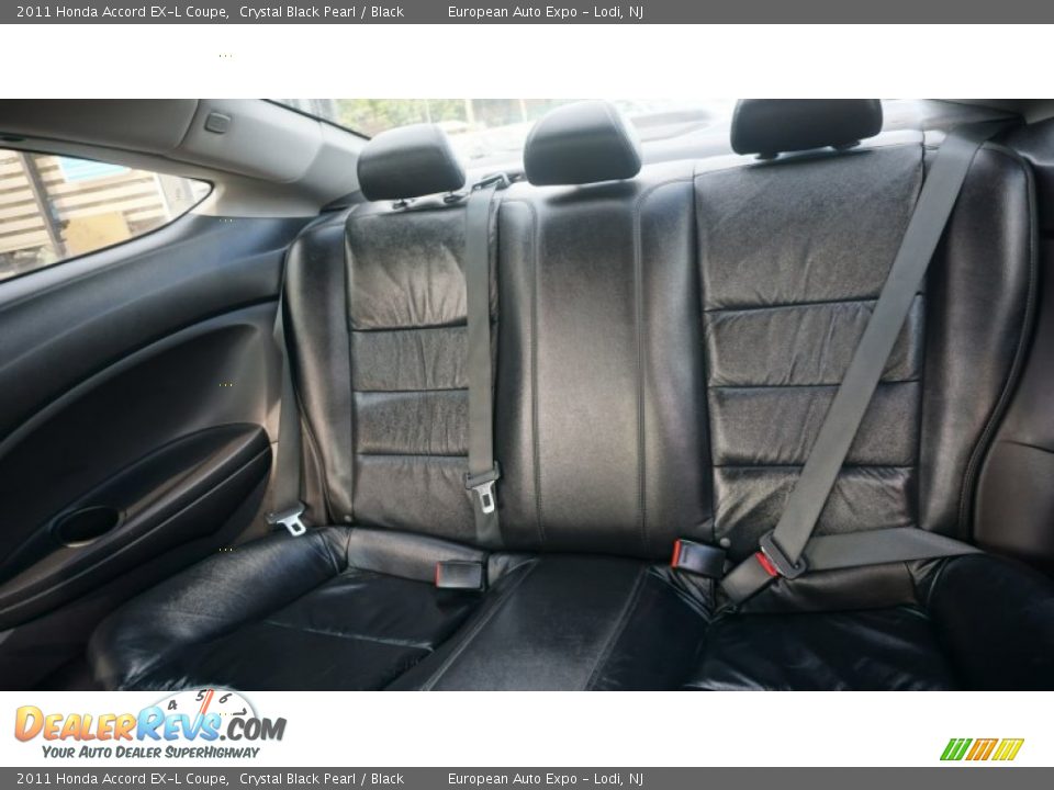 2011 Honda Accord EX-L Coupe Crystal Black Pearl / Black Photo #11