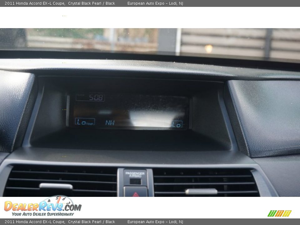 2011 Honda Accord EX-L Coupe Crystal Black Pearl / Black Photo #14