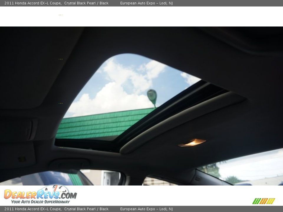 2011 Honda Accord EX-L Coupe Crystal Black Pearl / Black Photo #21
