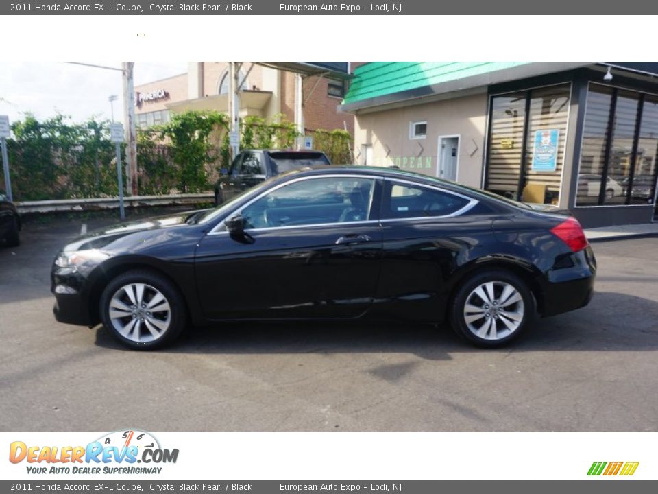 2011 Honda Accord EX-L Coupe Crystal Black Pearl / Black Photo #27