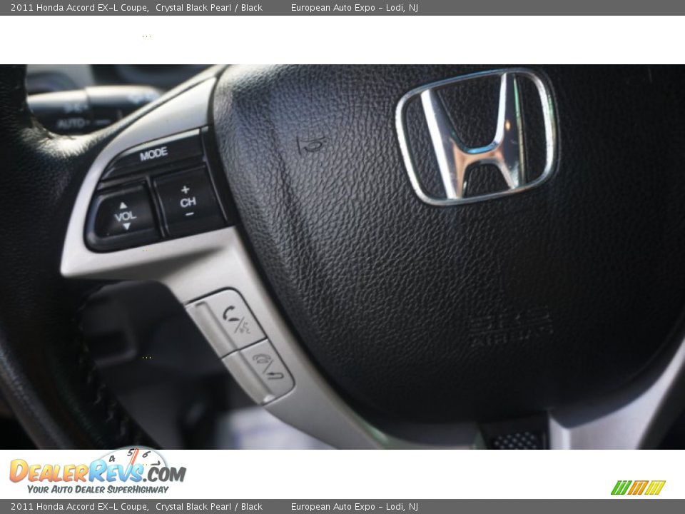 2011 Honda Accord EX-L Coupe Crystal Black Pearl / Black Photo #34