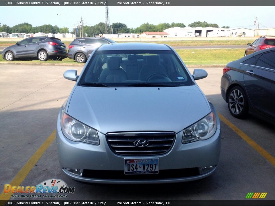 2008 Hyundai Elantra GLS Sedan QuickSilver Metallic / Gray Photo #1