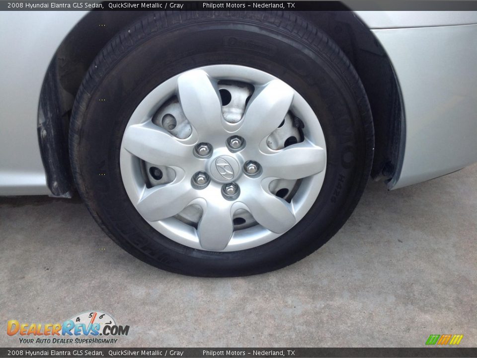 2008 Hyundai Elantra GLS Sedan QuickSilver Metallic / Gray Photo #5