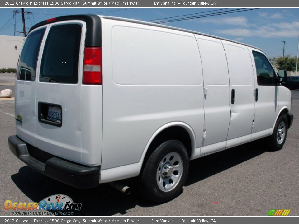 2012 Chevrolet Express 1500 Cargo Van Summit White / Medium Pewter Photo #4