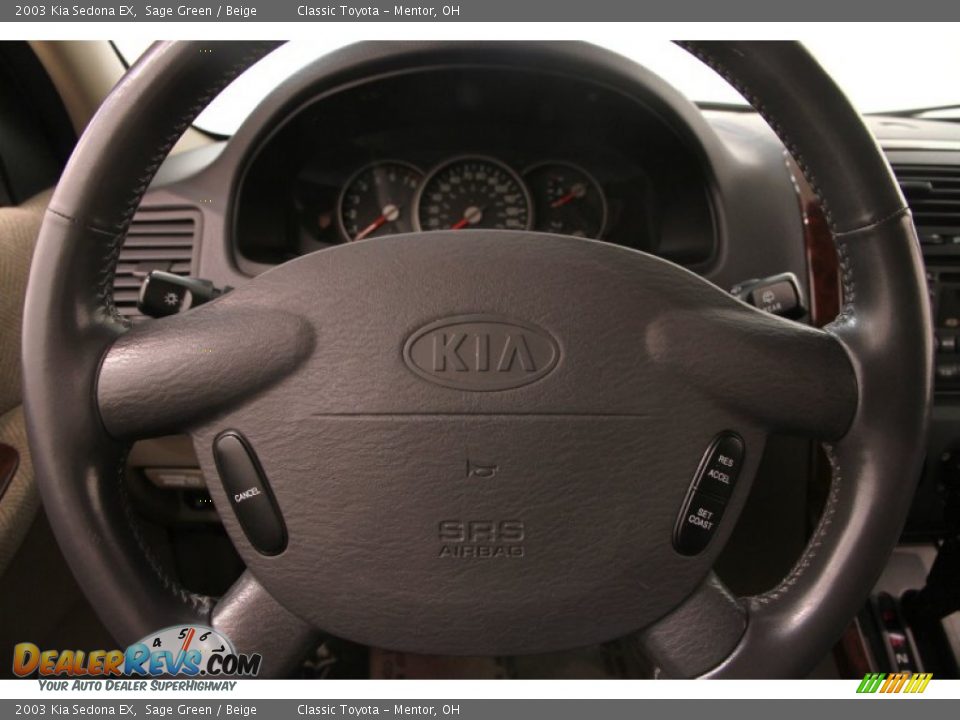 2003 Kia Sedona EX Sage Green / Beige Photo #6