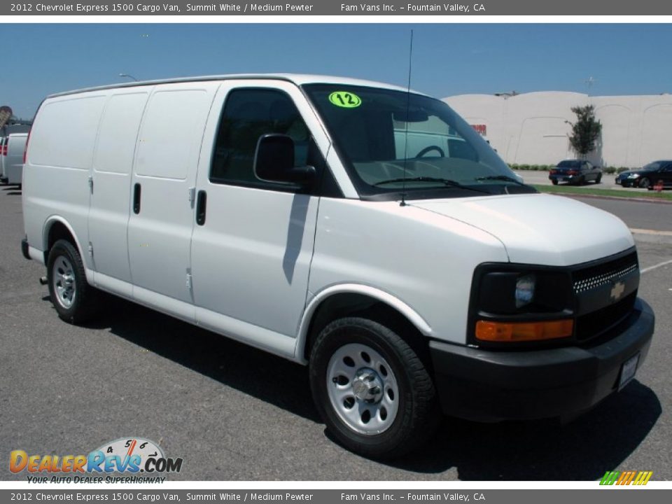 2012 Chevrolet Express 1500 Cargo Van Summit White / Medium Pewter Photo #1
