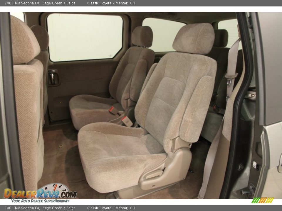 2003 Kia Sedona EX Sage Green / Beige Photo #15