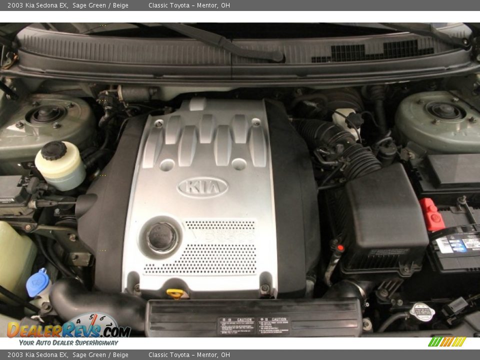 2003 Kia Sedona EX Sage Green / Beige Photo #18