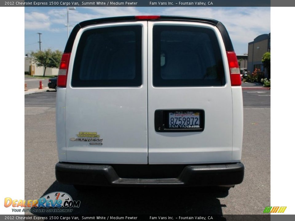 2012 Chevrolet Express 1500 Cargo Van Summit White / Medium Pewter Photo #5