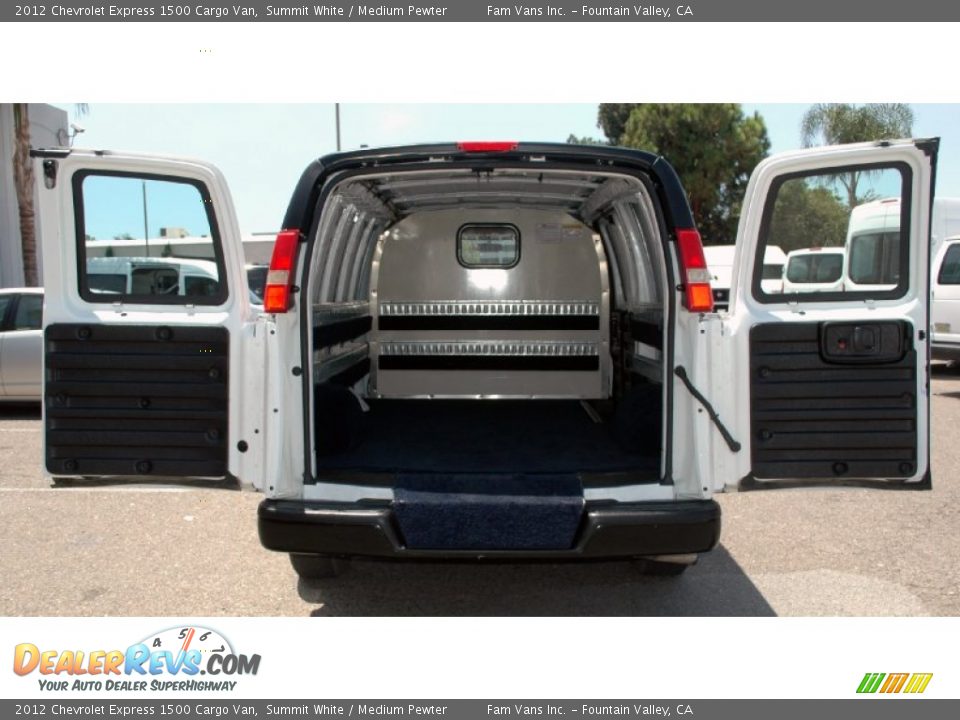2012 Chevrolet Express 1500 Cargo Van Summit White / Medium Pewter Photo #6