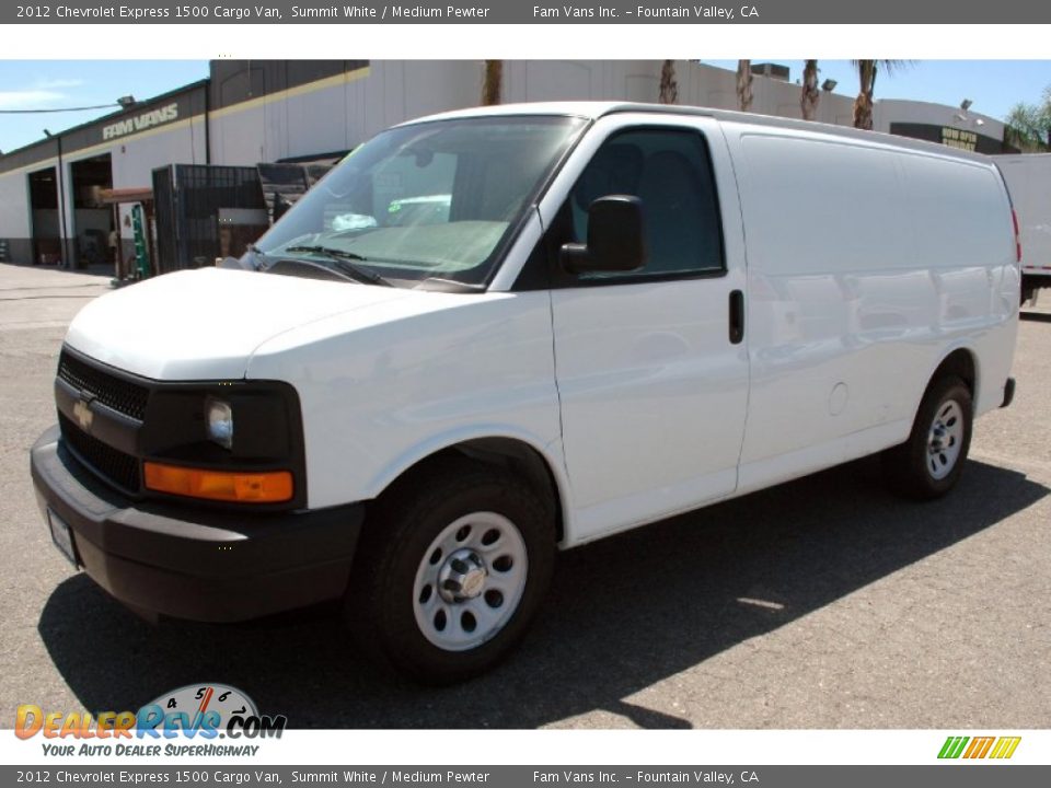 2012 Chevrolet Express 1500 Cargo Van Summit White / Medium Pewter Photo #8