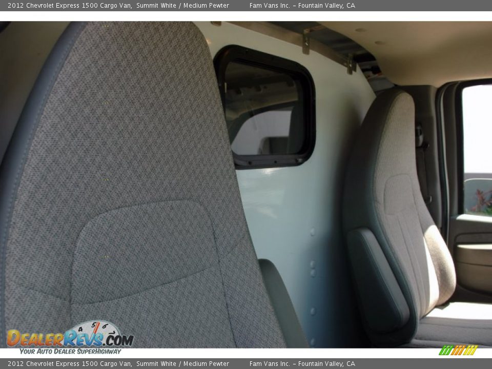 2012 Chevrolet Express 1500 Cargo Van Summit White / Medium Pewter Photo #12