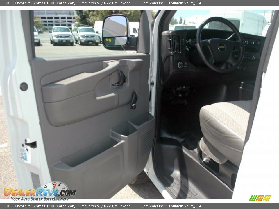 2012 Chevrolet Express 1500 Cargo Van Summit White / Medium Pewter Photo #13