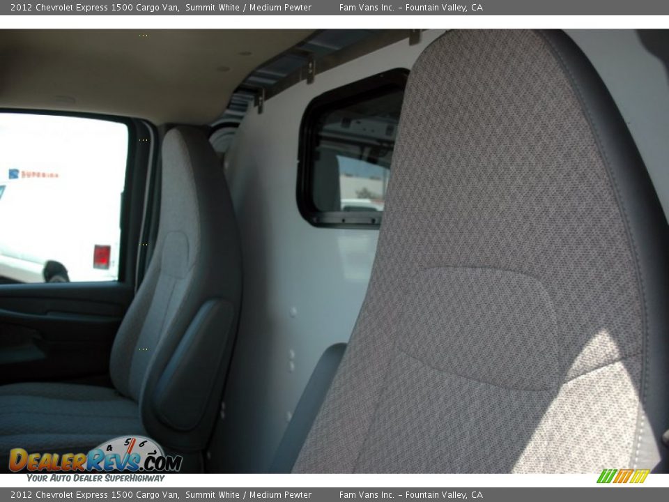 2012 Chevrolet Express 1500 Cargo Van Summit White / Medium Pewter Photo #15