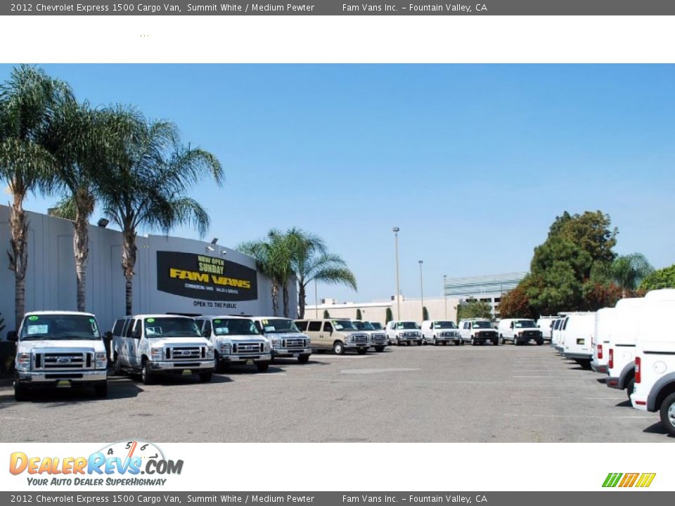2012 Chevrolet Express 1500 Cargo Van Summit White / Medium Pewter Photo #20