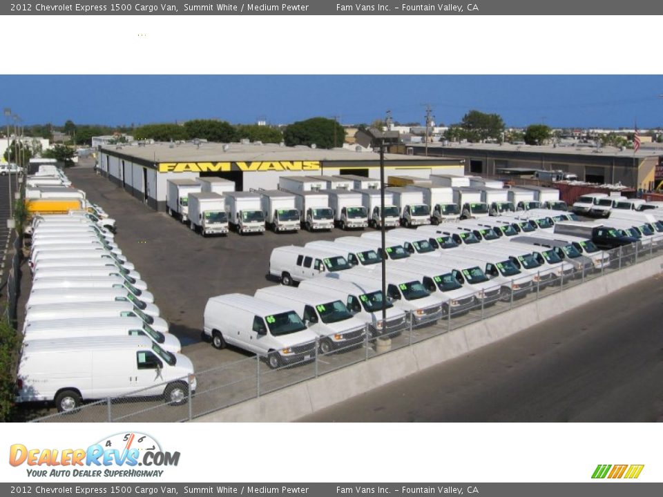 2012 Chevrolet Express 1500 Cargo Van Summit White / Medium Pewter Photo #22